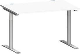 Schäfer Shop Genius Schreibtisch MODENA FLEX, höhenverstellbar, weiß, B: 120 cm, T: 80 cm, H: 75 cm bis 80 cm - Bild 1