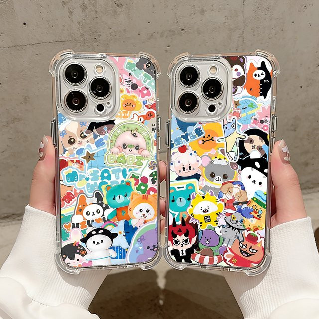 Anime-Maskottchen GMMTV Handyhülle für Samsung Galaxy S26 S25 S24 S23 S22 S21 S20 Edge FE Ultra Plus 4G 5G, transparente TPU-Hülle - Bild 1