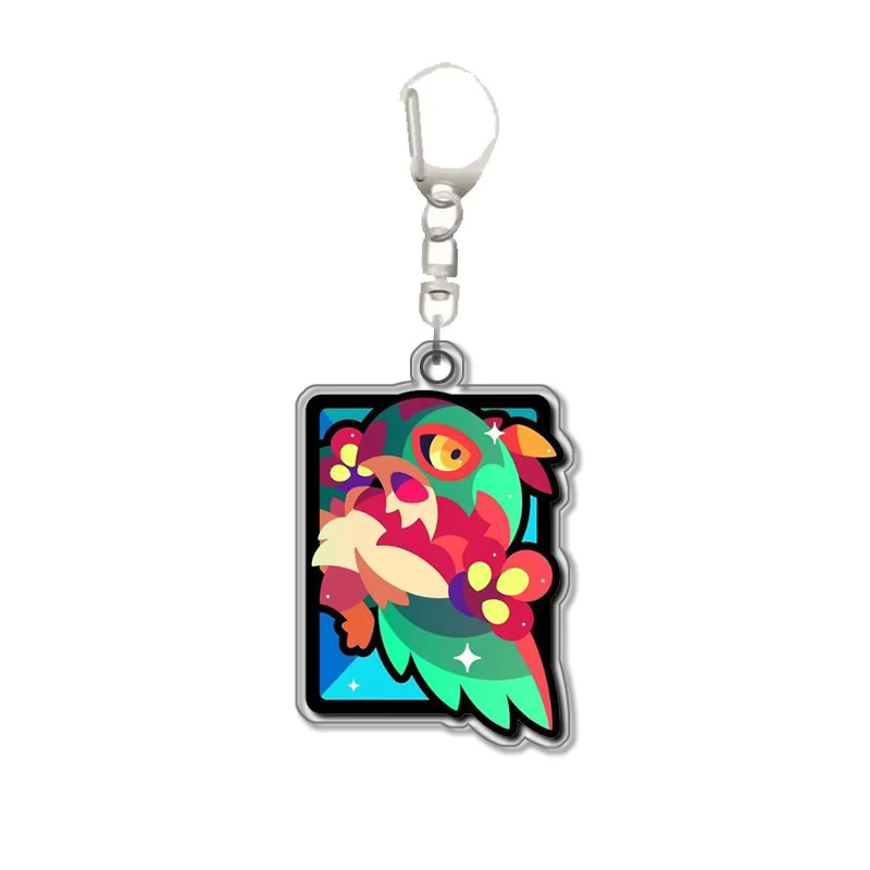 Keeppley Pokémon Hawlucha Minior Minun Magikarp Flutter Mane Zorua Original Acryl Schlüsselanhänger, Bunt / Mehrfarbig - Bild 2