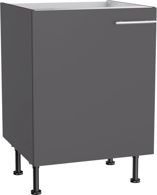 Optifit Küchen-Spülenunterschrank Ingvar in Anthrazit Matt, B/T/H: 60 x 58,4 x 87 cm - Bild 1