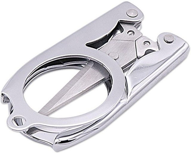 Yeiiaolin Klappschere aus Edelstahl in Silber für Stickerei und Handarbeit - Bild 1