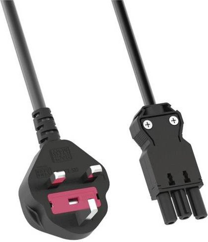 Bachmann Anschlussleitung Schwarz 2,00 m mit UK-Stecker - Bild 1