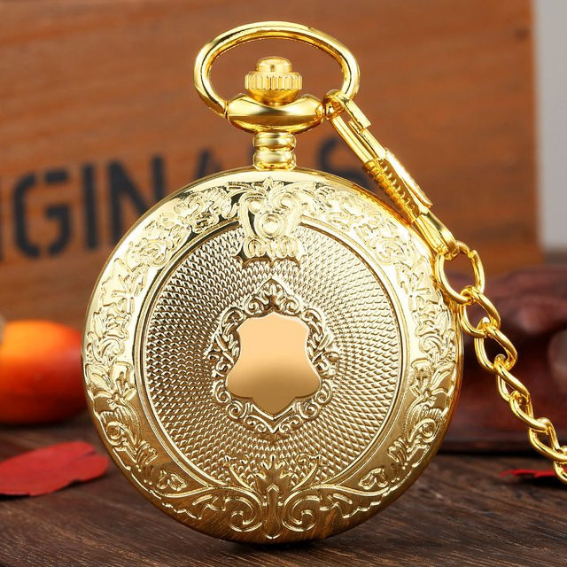 Wecin Taschenuhr, Quarz, Gold, Bronze, Unisex - Bild 1