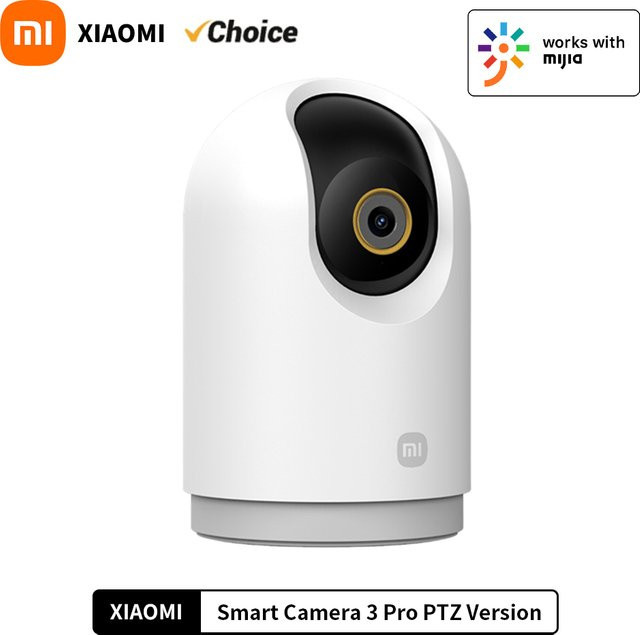 Xiaomi Smart Camera 3 Pro PTZ Version 5 MP 3K Super Micro Vollfarbe HDR WiFi Überwachungskamera in Weiß - Bild 1