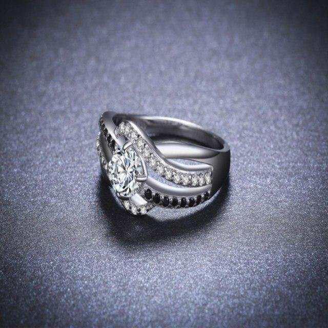 Ring 925 Silber, Diamant, Zirkonia, Damen - Bild 1