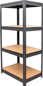 STIER Schwerlast-Fachbodenregal aus Stahl, Grau/Anthrazit, H x B x T: 177,0 x 90,0 x 60,0 cm, Fachlast 600 kg - Bild 1