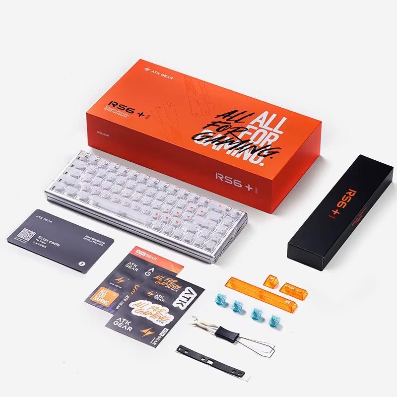 ATK RS6 Magnetische Achsen-Gaming-Tastatur aus Vollaluminium mit 5-Schicht-Akustikfüllung für High-End-Esports und PC - Bild 3