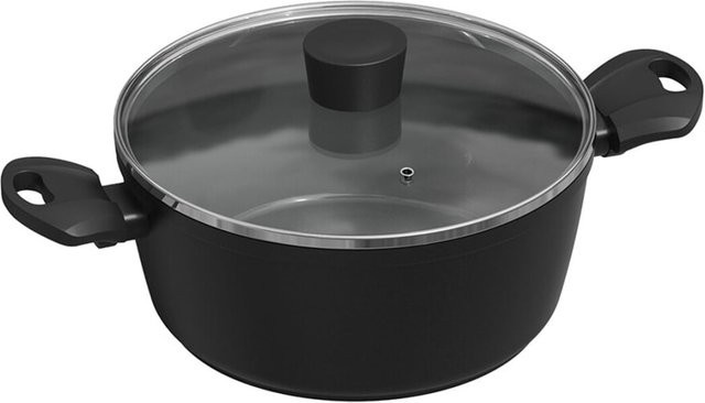 Michelino Nora New Line Fleischtopf mit Keramikbeschichtung, Schwarz, Durchmesser: 28 cm - Bild 1