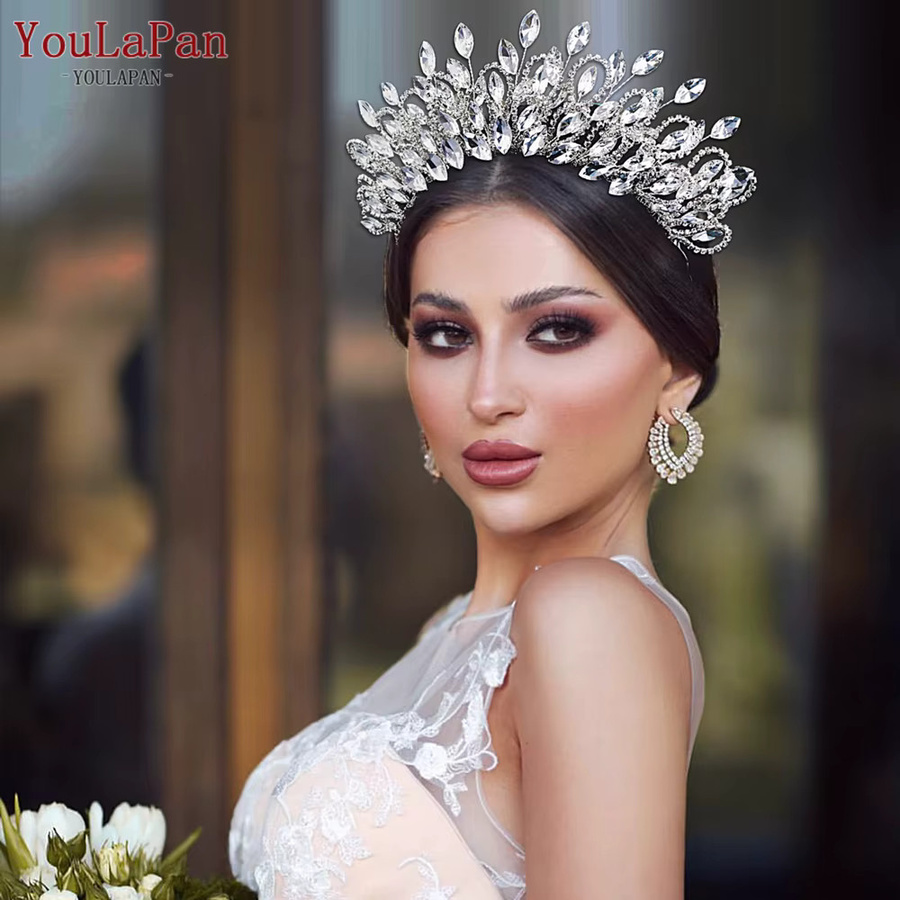 Youlapan Tiara Krone, Strass, Kristall, Damen - Bild 2