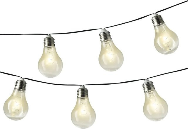 Kaemingk Lumineo Solar Party-Beleuchtung LED Tropfenform in Transparent Warm Weiss, 450 cm - Bild 1