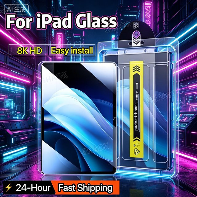 Apple Displayschutzfolie aus gehärtetem Glas in Transparent für iPad Air, iPad Pro und iPad Mini - Bild 1