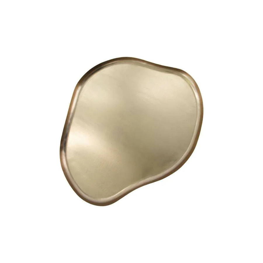 House Doctor Tablett Osea in Gold mit organischer Form, Durchmesser: 35 cm - Bild 1