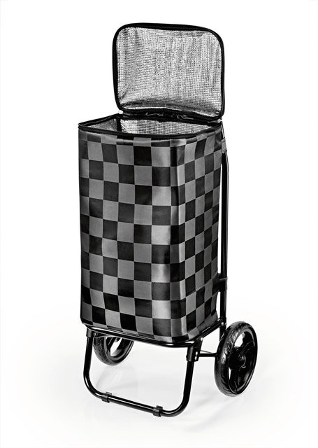 EASYmaxx Einkaufstrolley faltbar in Schwarz/Grau mit 52 l Volumen - Bild 1