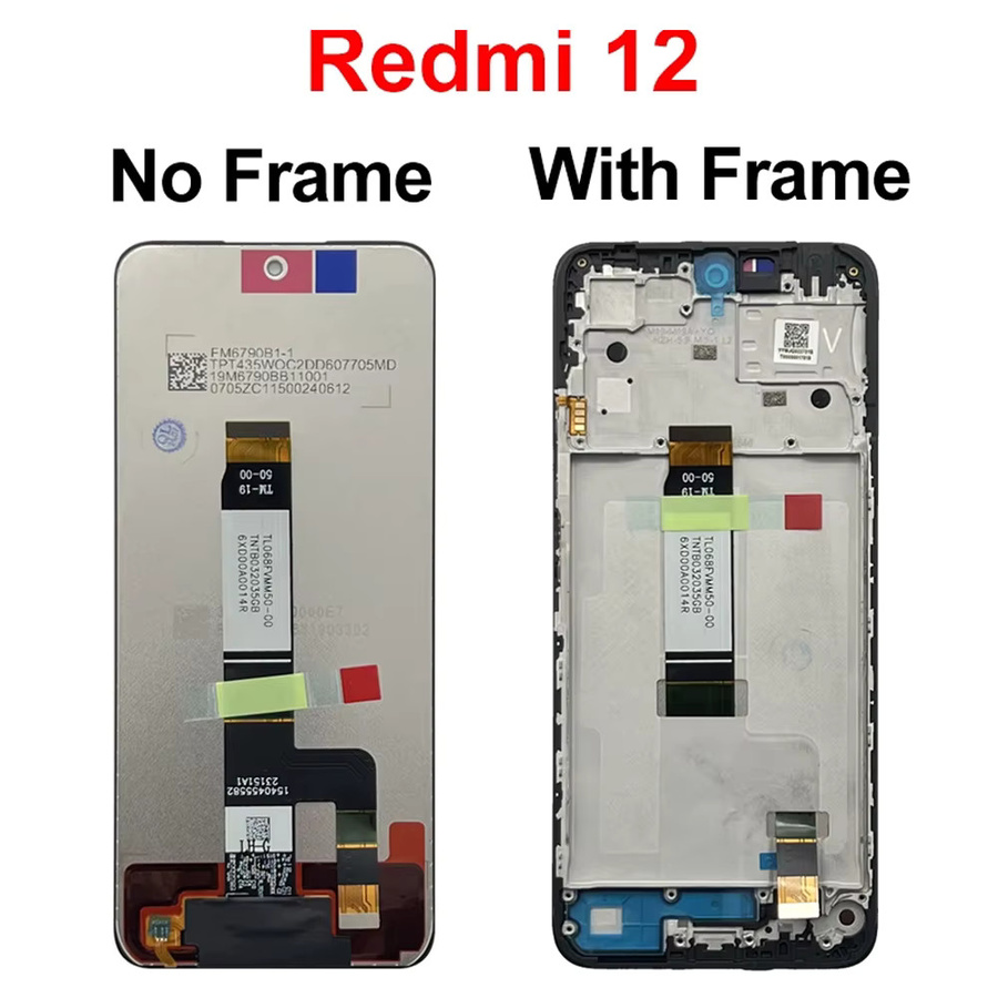 Xiaomi Redmi 12 4G 5G LCD Display mit Touchscreen Digitizer Montage in Schwarz - Bild 2