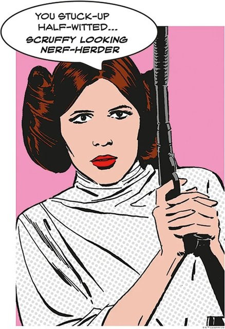 Komar Wandbild Star Wars Leia Paper Poster, Multicolor, Breite: 30 cm, Höhe: 40 cm - Bild 1