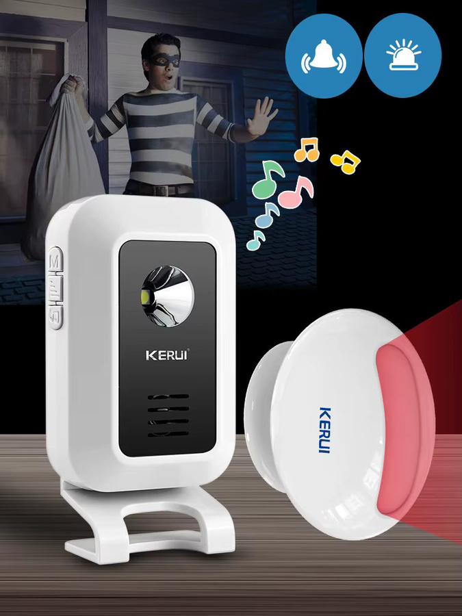 KERUI M7 Wireless WLAN Türklingel mit Bewegungsmelder und LED Nachtlicht, Weiß - Bild 4