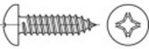 TOOLCRAFT Linsenblechschrauben Phillips Kreuzschlitz, Durchmesser: 4,2 mm, Länge: 16 mm, Stahl galvanisch verzinkt, Silber, 100 Stück - Bild 1