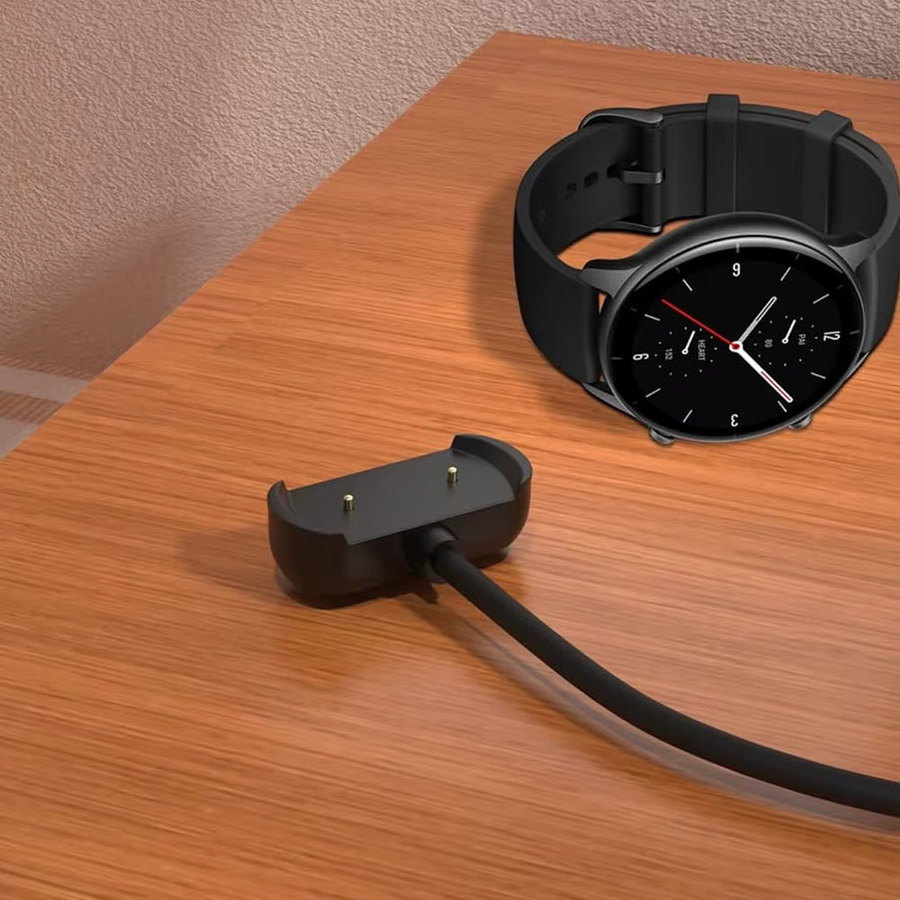 USB-Ladekabel für Amazfit Active A2211 und Active Edge sowie Bip 5, GTS 4 Mini, GTS 2, GTR Mini und Pop Pro in Schwarz - Bild 2