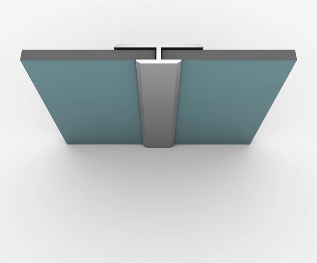 Aurlane Verbindungsprofil aus Aluminium in Chrom, B/T/H: 0,2 x 0,5 x 210 cm - Bild 1