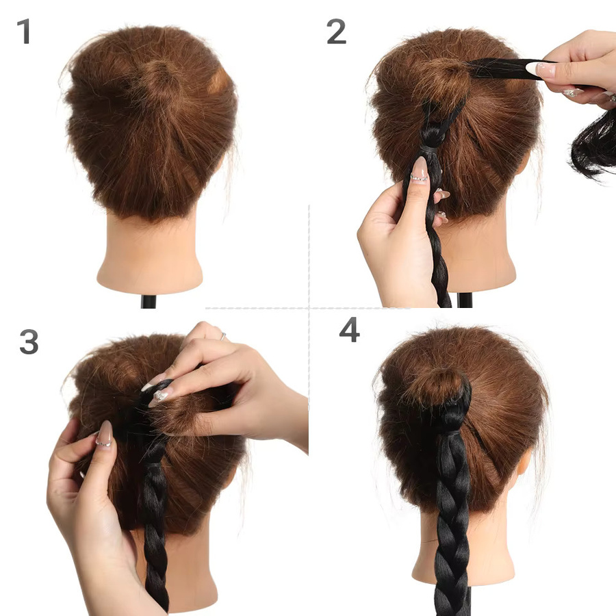 LUPU Pferdeschwanz-Verlängerung, synthetisch, glatt, Damen - Bild 4
