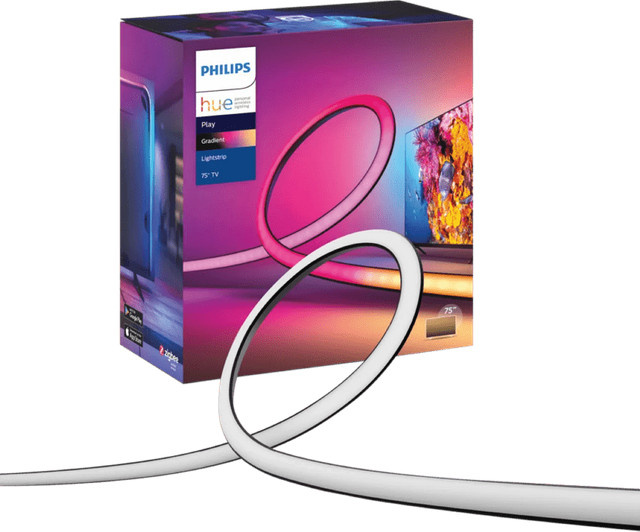 Philips Hue Play Gradient Lightstrip White & Color Ambiance LED-Streifen für TV ab 75 Zoll - Bild 1
