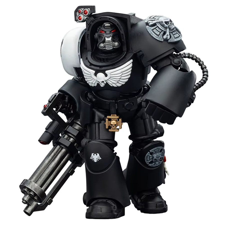 JOY TOY Warhammer 40k Varek Raven Guard Terminator Space Marine, Actionfigur, 1/18, Heavy Assault Cannon - Bild 3