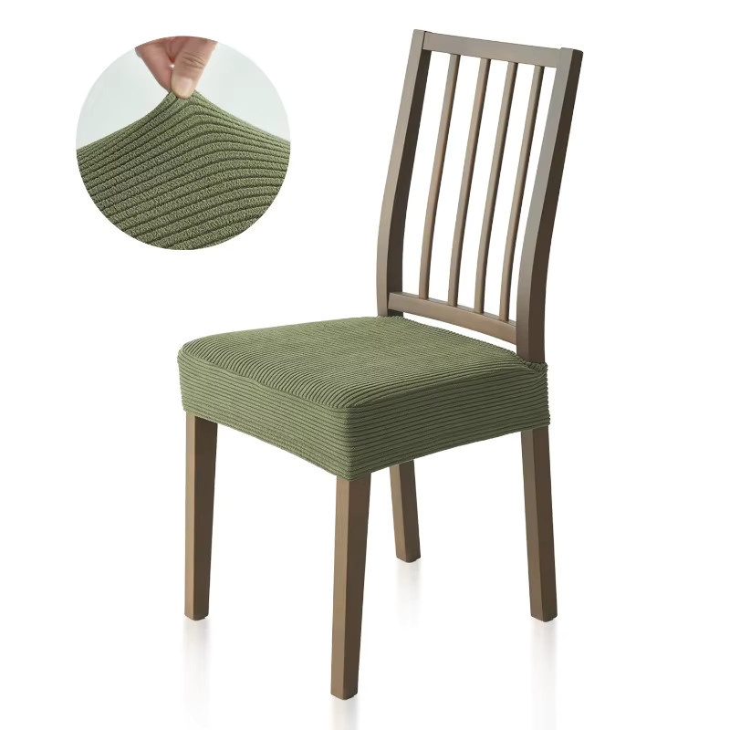 WANERQU Jacquard Stuhlbezug für Esszimmerstühle, elastischer Stretch-Schonbezug mit Streifenmuster, schmutzabweisend - Bild 4
