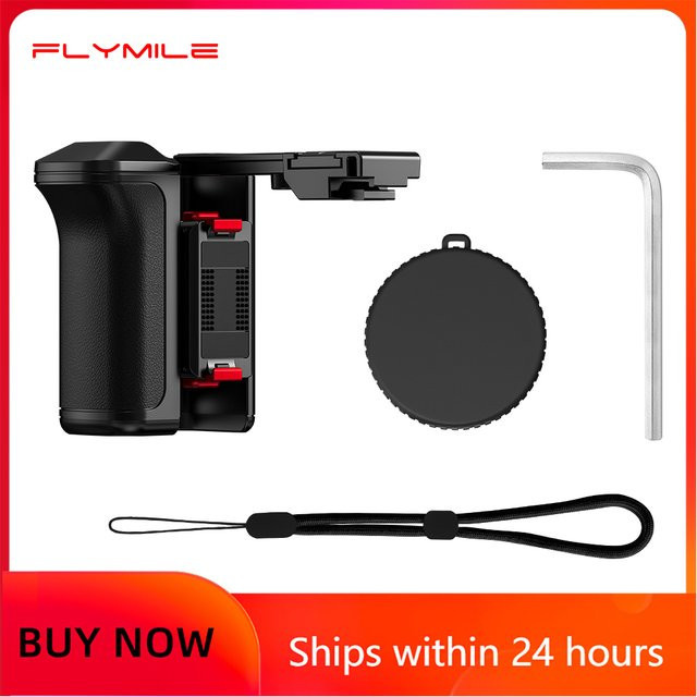 Flymile Kameragriff für DJI Action 5 Pro in Schwarz für Vlogging und Videografie - Bild 1