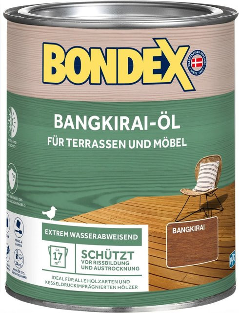 Bondex Bangkirai-Öl in Braun mit UV-Schutz und Wasserabweisung, 0,75 l - Bild 1