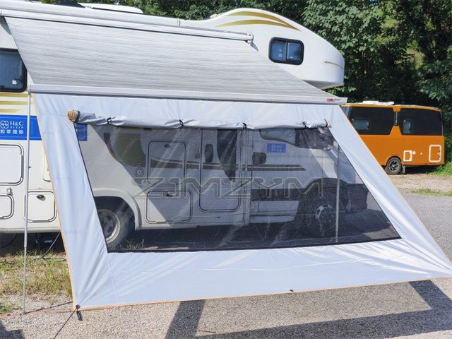 Seitliche Markise aus Oxford-Polyester als RV-Erweiterungs-Seitenüberdachung mit UV-Schutz für Wohnwagen und Wohnmobile - Bild 1