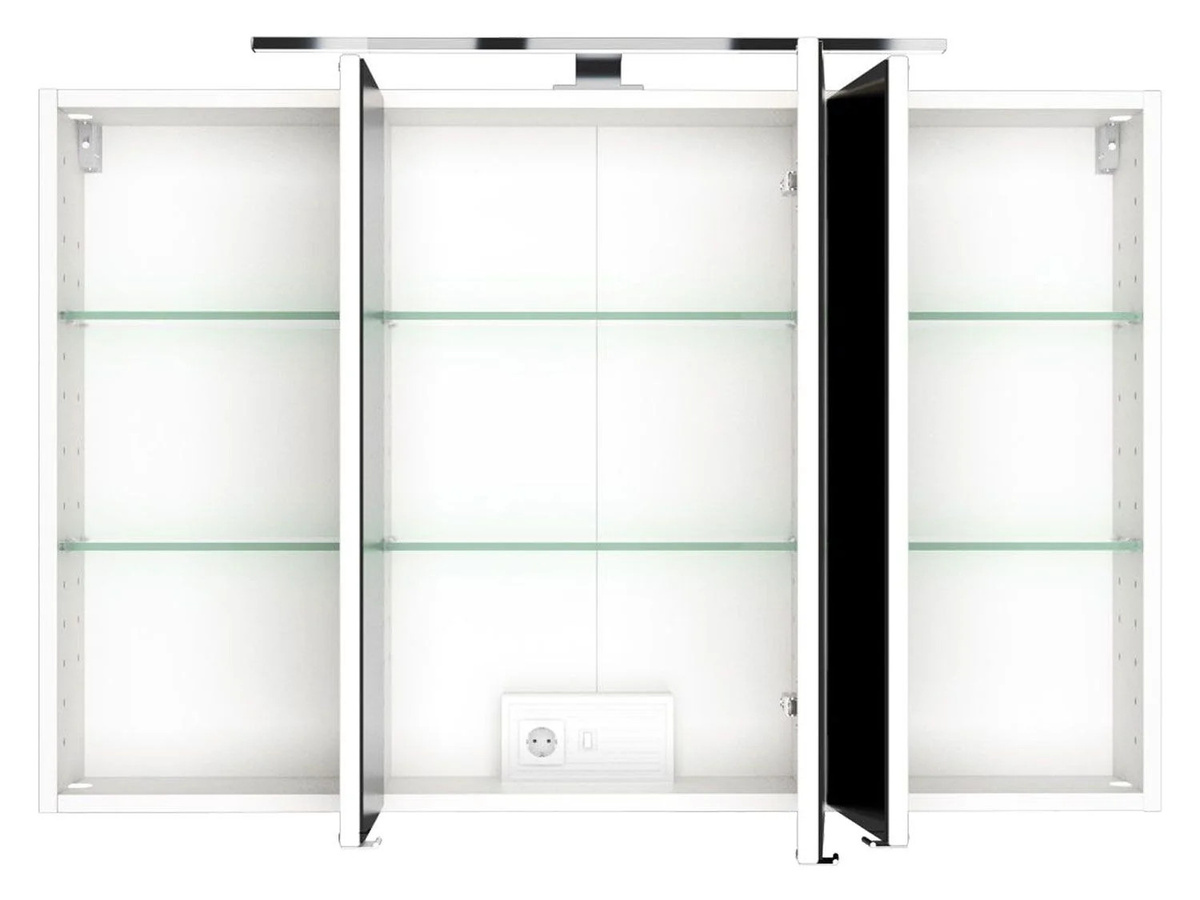 HELD Spiegelschrank Birma für das Badezimmer, Weiß, Breite: 100 cm - Bild 2