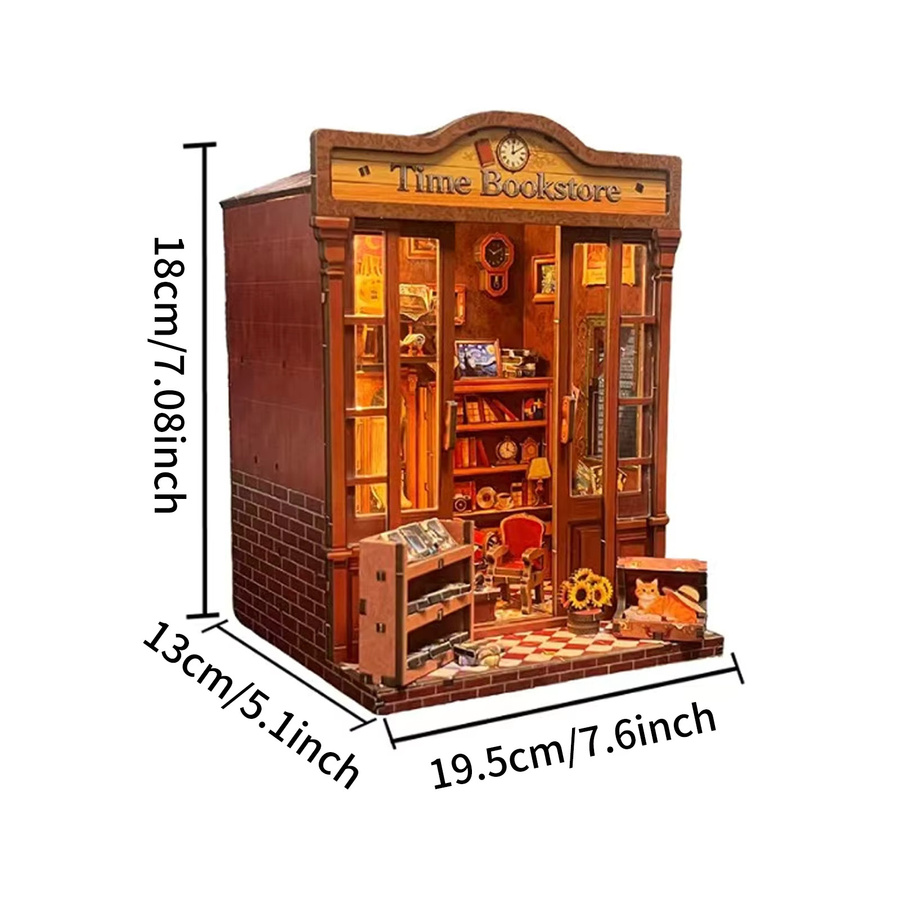 Music Park Eternal Time Library Buchnische, 3D-Holzpuzzle, mit Beleuchtung - Bild 2