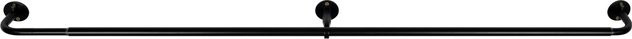 mydeco Gardinenstange-Set Day & Night ausziehbar, Schwarz, Metall, Wandmontage, gerade, Breite: 160-280 cm - Bild 1