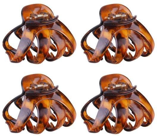 Freebuy Haarklammern Oktopus, braun, Damen - Bild 1