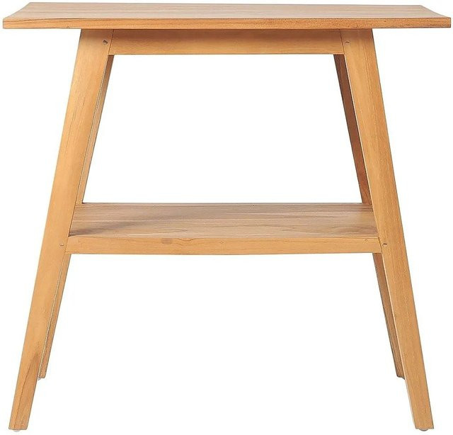 Waschbeckenunterschrank Bobotsari von Vente-unique aus Teakholz in Naturfarben Hell Beige Braun Breite: 80 cm, Höhe: 76 cm, Tiefe: 45 cm - Bild 1