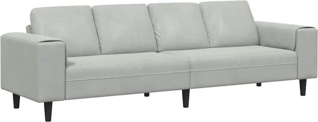 vidaXL Wohnzimmer Couch Modern Hellgrau B/T/H: 250 x 77 x 76 cm - Bild 1