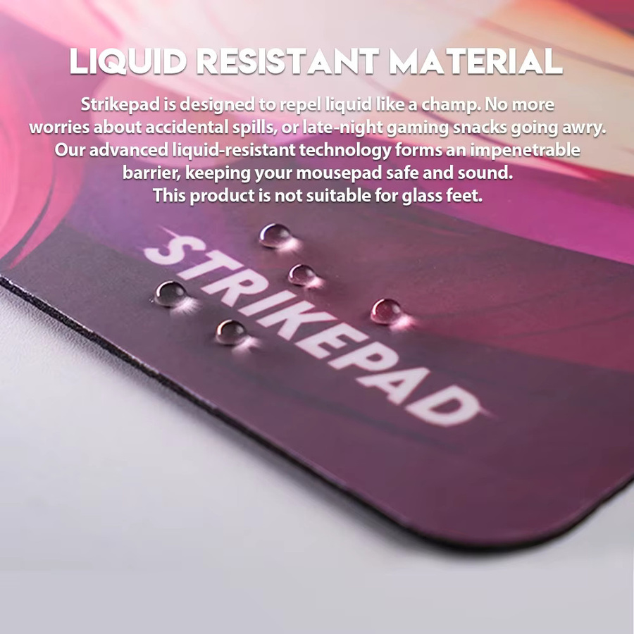Gaming-Mauspad mit Transformationsmuster in Multicolour, wasserdicht und ohne Kantennähte, B/T/H: 90 cm x 40 cm x 0,3 cm - Bild 3