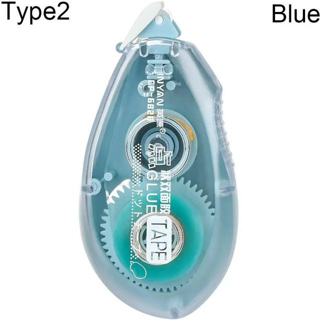 NATAWA Doppelseitiger Klebeband-Roller für Scrapbooking und Bastelarbeiten, Blau - Bild 1