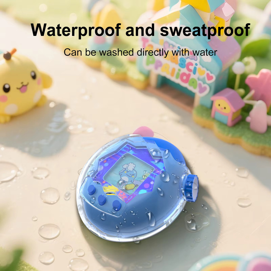 Alloet Vollschutz-Hülle für Tamagotchi Paradise aus transparenter PC-Hartschale, Blau, Gaming-Zubehör - Bild 3