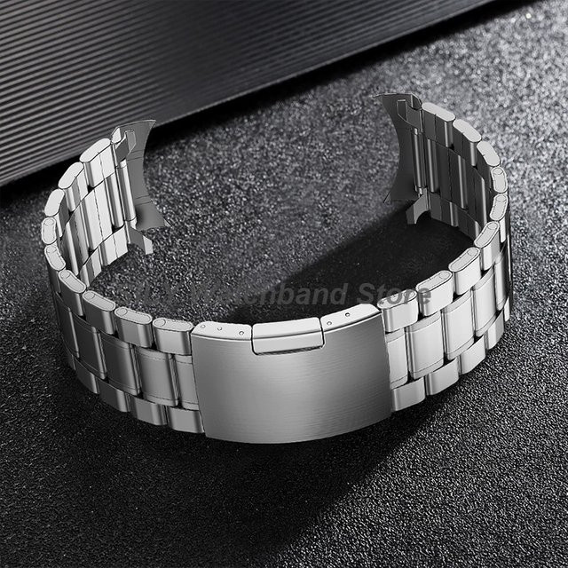 asukaband Uhrenarmband Edelstahl, Silber, 20mm 22mm, Unisex - Bild 1