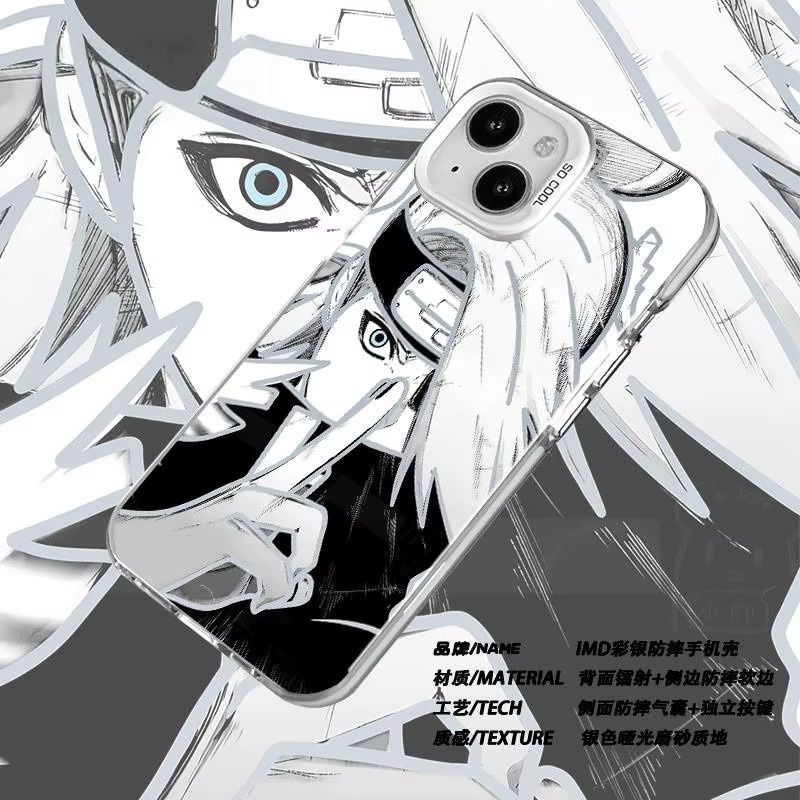 Stoßfeste Naruto Anime Handyhülle mit Gaara und Deidara Design für iPhone 11 bis iPhone 17 Pro Max Plus Air in Multicolor - Bild 2