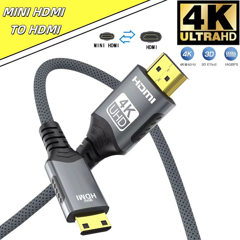 FDBRO Mini HDMI auf HDMI Kabel 4K @ 60Hz High-Speed bi-direktional geflochtenes Adapterkabel für HDTV und Tablet - Bild 6