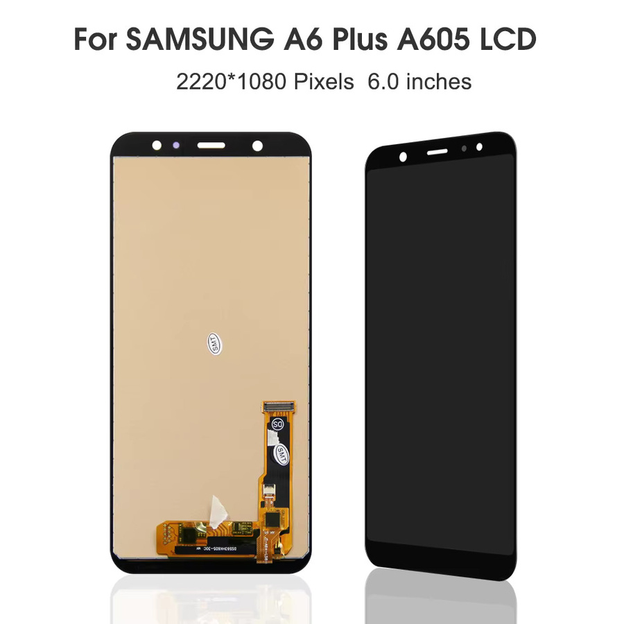 Samsung Galaxy A6 Plus 2018 LCD Display mit Touchscreen Digitizer in Schwarz für Modell A605 A605F A605FN - Bild 2