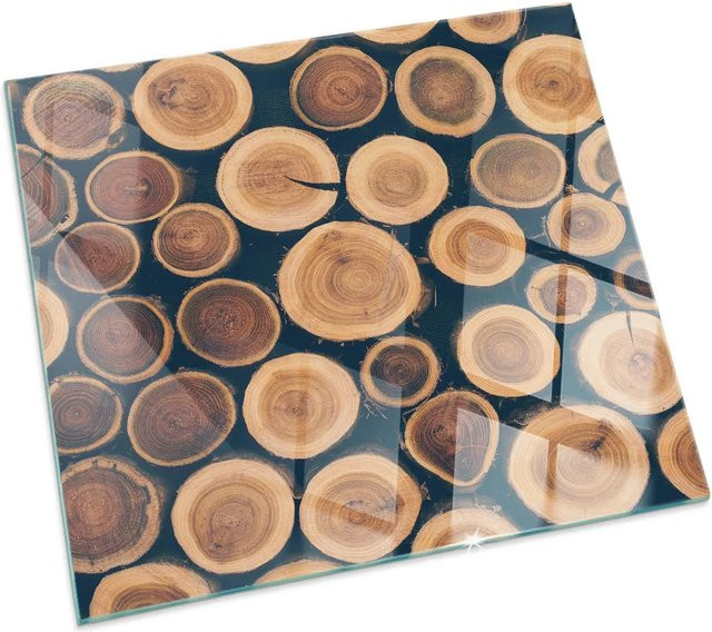 Tulup Glasbodenplatte für Kaminöfen in Braun, B/T: 60 x 60 cm - Bild 1