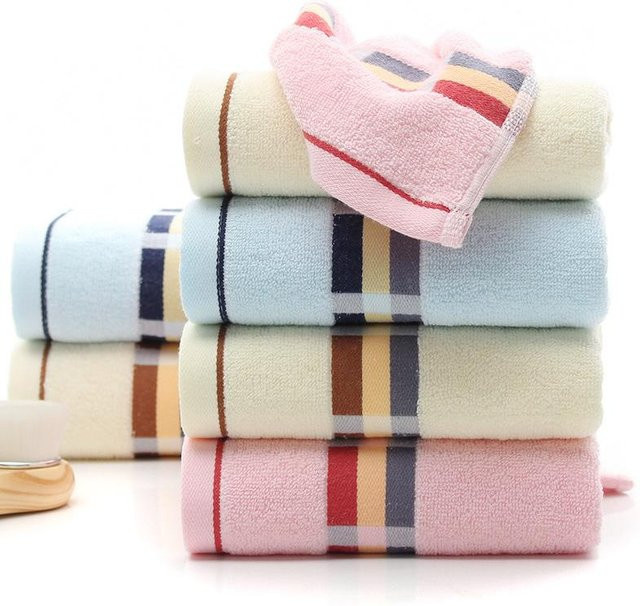 Yiran Furniture Jacquard Satin Waschlappen aus verdickter Baumwolle in verschiedenen Farben, B/H: 33 x 74 cm - Bild 1