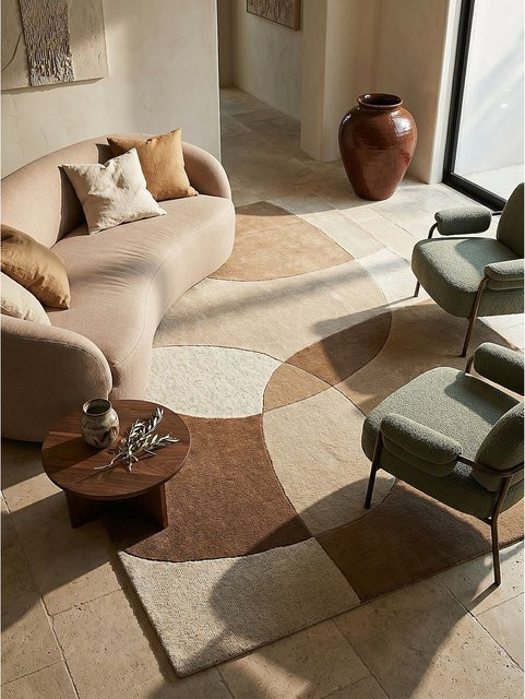 Wollteppich Kadima Design AIRE abstrakt bunt B/B: 200 x 290 cm - Bild 1