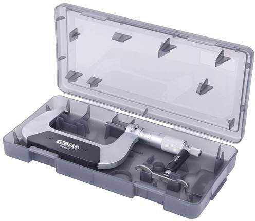 KS Tools Bügelmessschraube aus Edelstahl in Silber, Messbereich 50-75mm - Bild 1