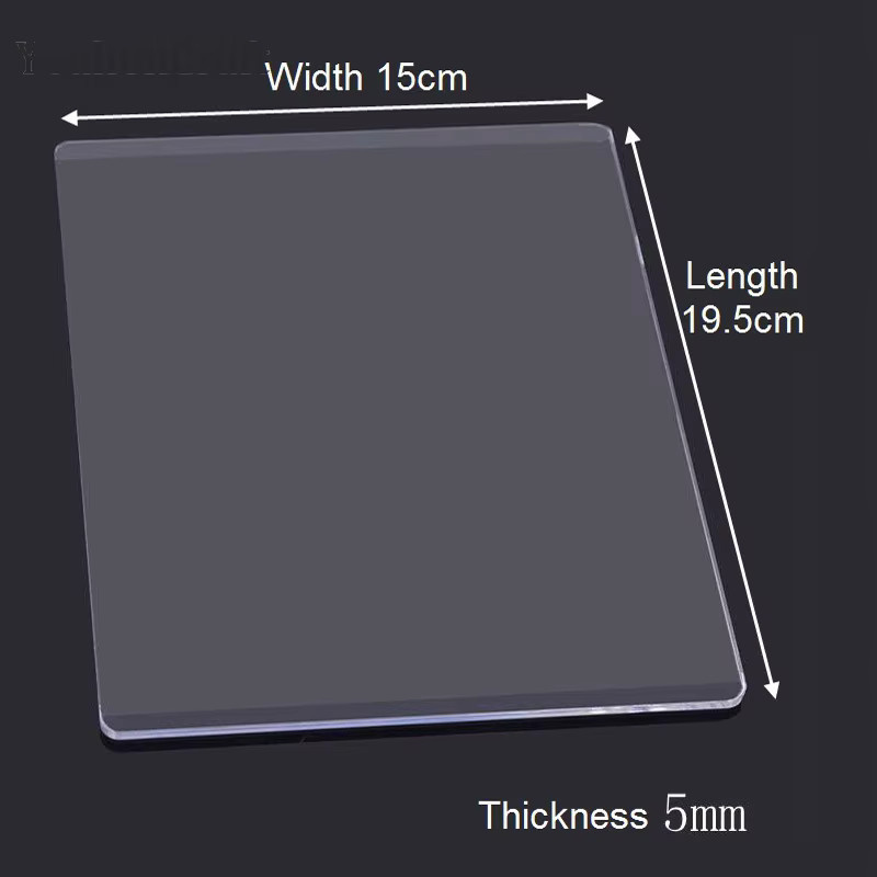 Chzimade Ersatz-Prägeplatten aus transparentem Kunststoff für Stanzen und Scrapbooking, 3mm und 5mm Dicke - Bild 2