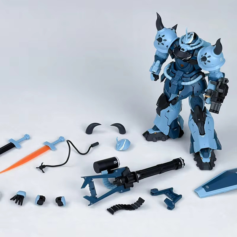 Bandai MS-07B-3 Gouf Custom Vol.2 Blue Giant Ramba Ral Mobile Suit 08th MS Team, Bausatz, blue - Bild 3