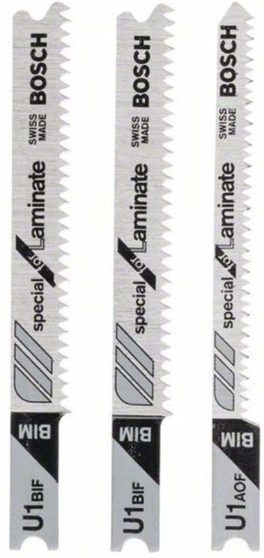 Bosch Stichsägeblatt-Set 3-teilig U-Schaft U 1 BIF und U 1 AOF in Silber - Bild 2